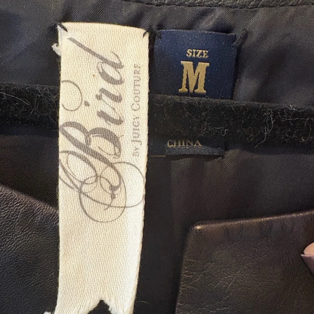Bird By Juicy Couture Black Leather Mini Dress - Picture 6 of 13